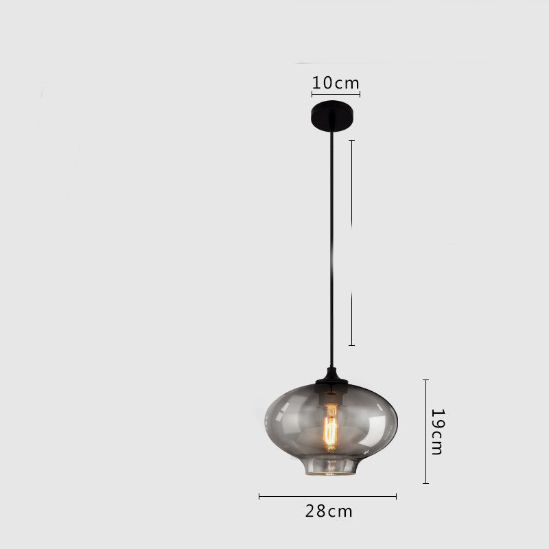 Dining Room Chandelier Lighting Glass Single LED Lamps - Designrific