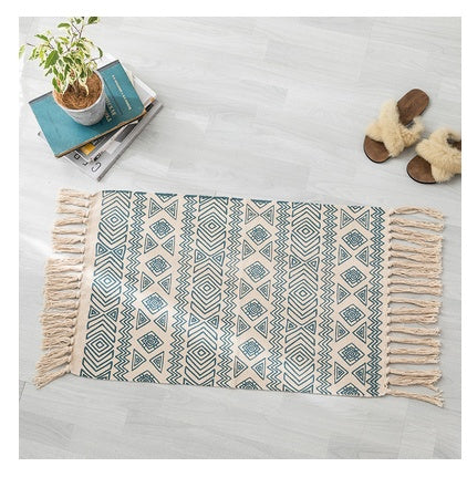 Cotton and linen hand-woven carpets - Designrific