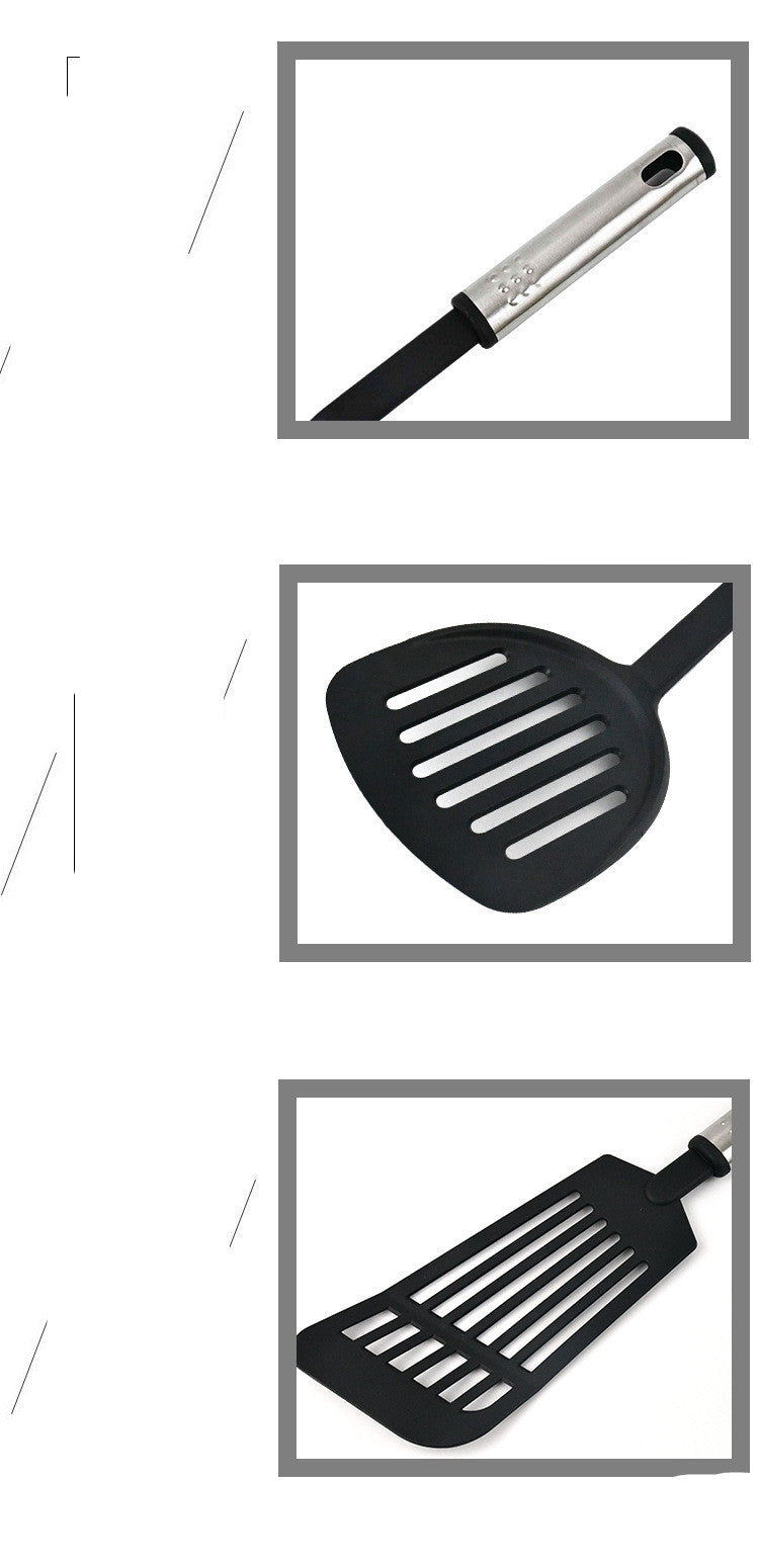 Non-Stick Spatula And Spoon Nylon Kitchen Utensils - Designrific