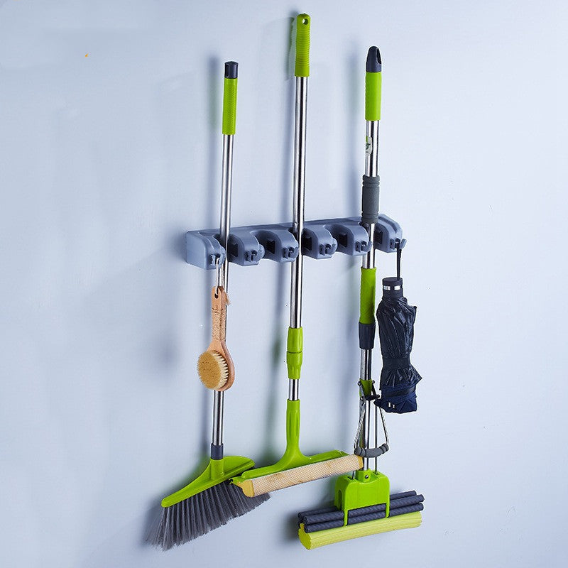 Bathroom Mop Holder Broom Holder Mop Clip - Designrific