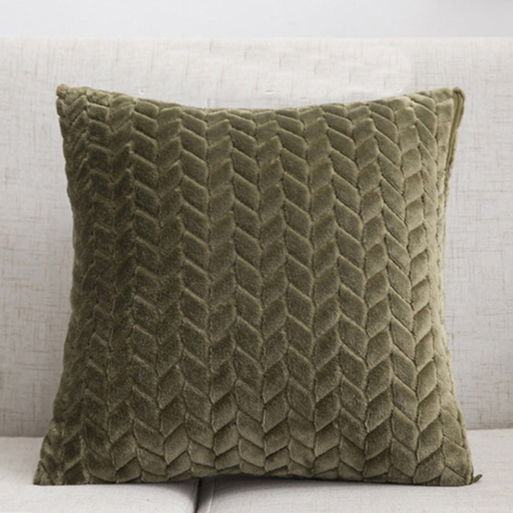 Flannel Solid Color  Cushion Throw Pillow - Designrific