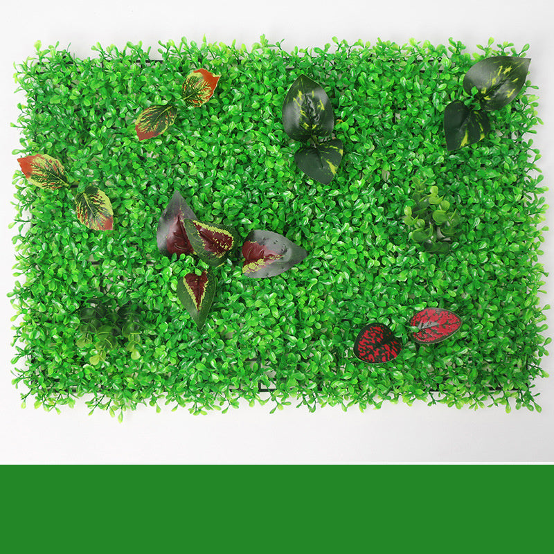 Green Plant Wall Simulation Artificial Turf Plastic Flower - Designrific