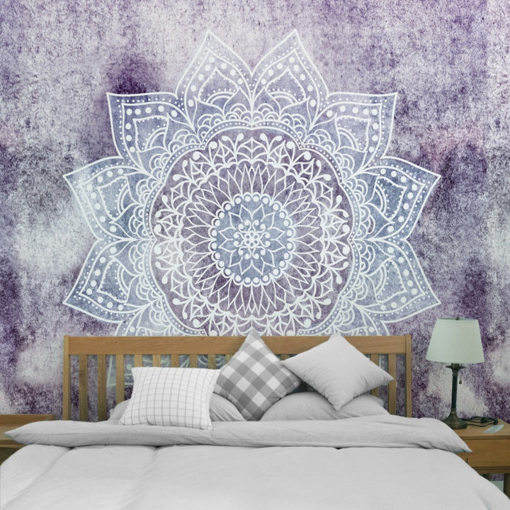 Cloth Mandala Flower Pattern Printed Tapestry - Designrific