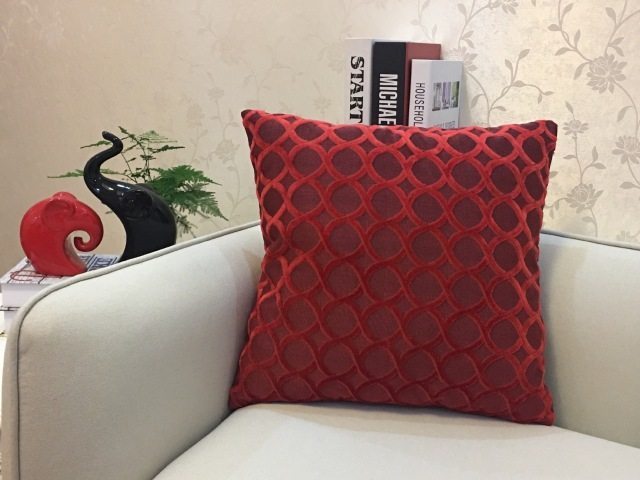 Home Decorative Sofa Throw Pillows Flannel Cushion Cover - Designrific