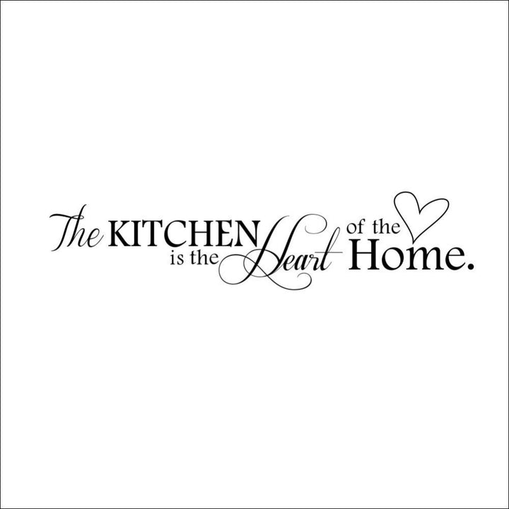 New Kitchen Is Heart Of The Home Letter Wall Sticker - Designrific