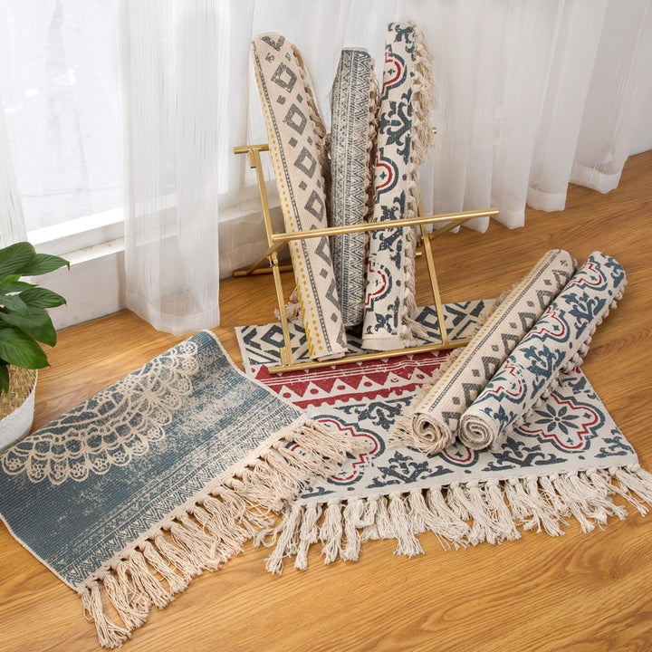 Cotton and linen hand-woven carpets - Designrific