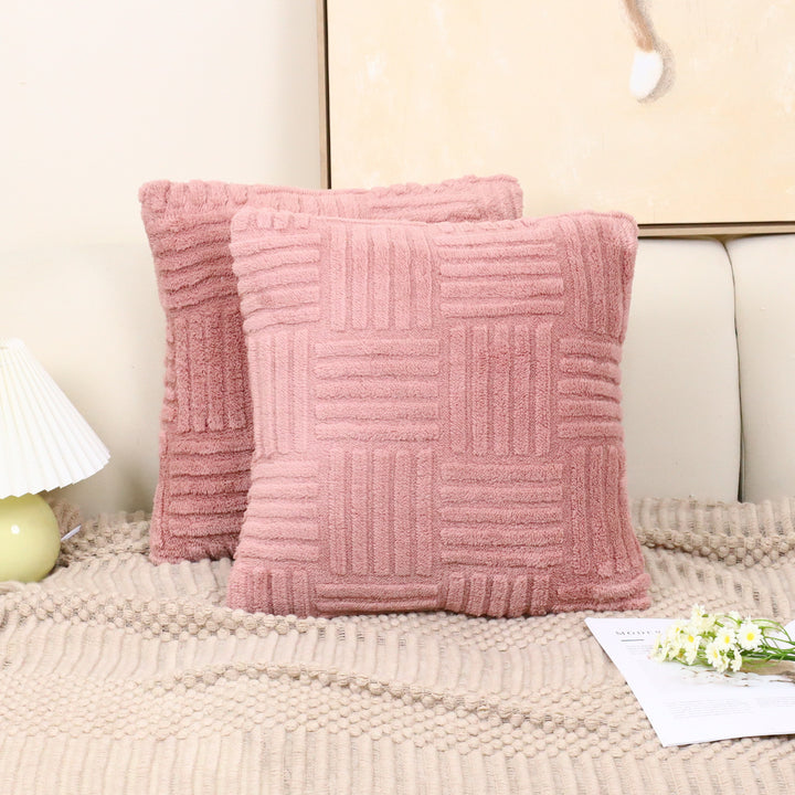 Pillow Cover Woven Plush Pillowcase Pillow Cover - Designrific