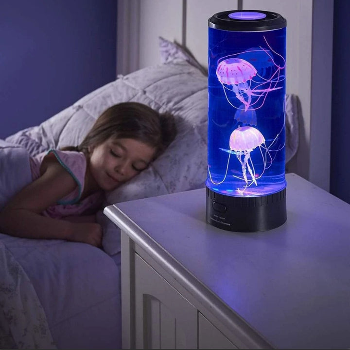 LED Jellyfish Aquarium Lamp Night Light USB Powered - Designrific