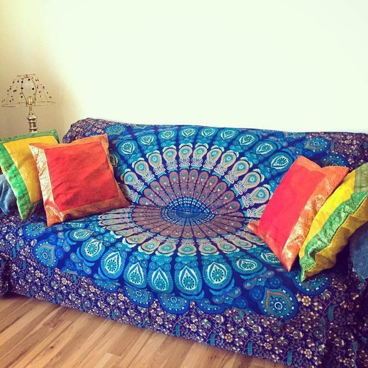 Indian Mandala Peacock Tapestry - Designrific