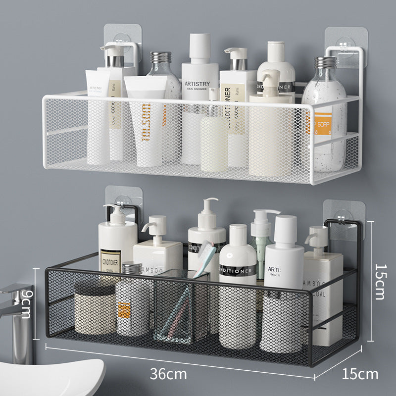 Wall-Mounted Bathroom Shelf No Drill Shower Organizer - Designrific