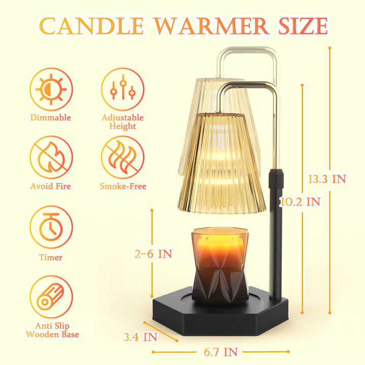 Lamp Dimmable And Timer Candle Warmer - Designrific