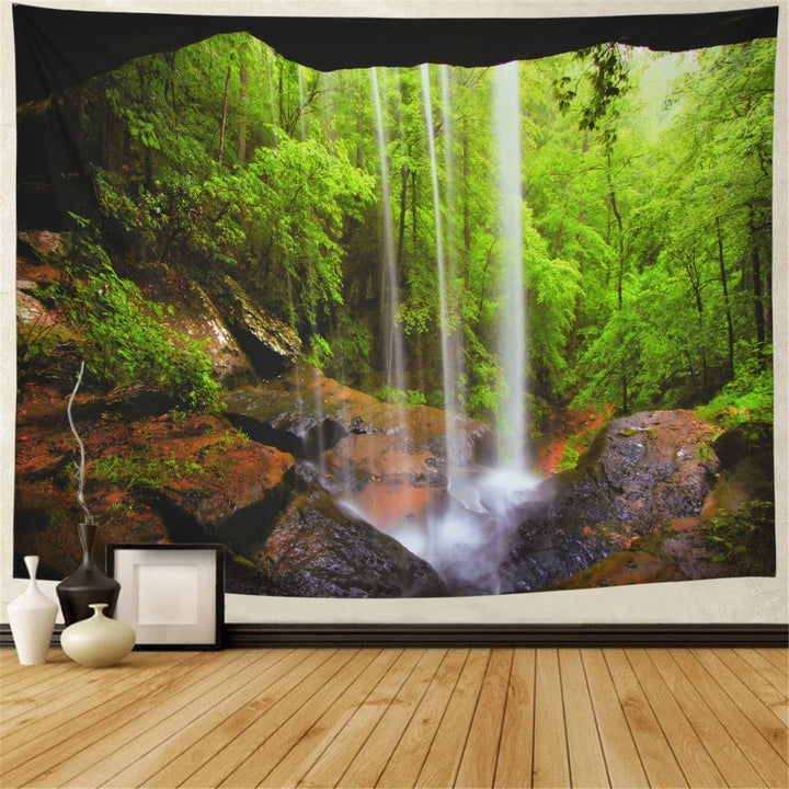 Big Tapestry Beautiful Natural Forest Wall Hanging Hippie - Designrific