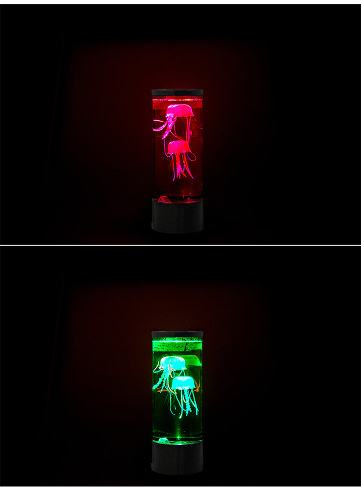 LED Jellyfish Aquarium Lamp Night Light USB Powered - Designrific