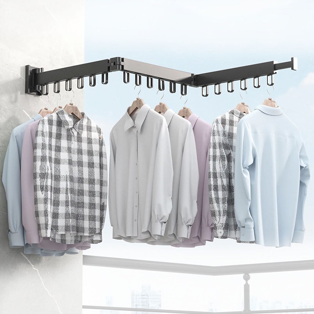 Drying Rack Clothing Wall Mounted Drying Rack - Designrific