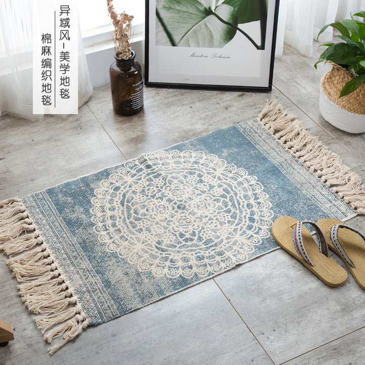 Cotton and linen hand-woven carpets - Designrific