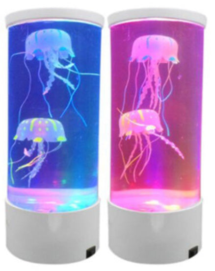 LED Jellyfish Aquarium Lamp Night Light USB Powered - Designrific