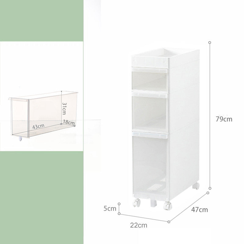 Bathroom Toilet Crevice Storage Cabinet Rack - Designrific