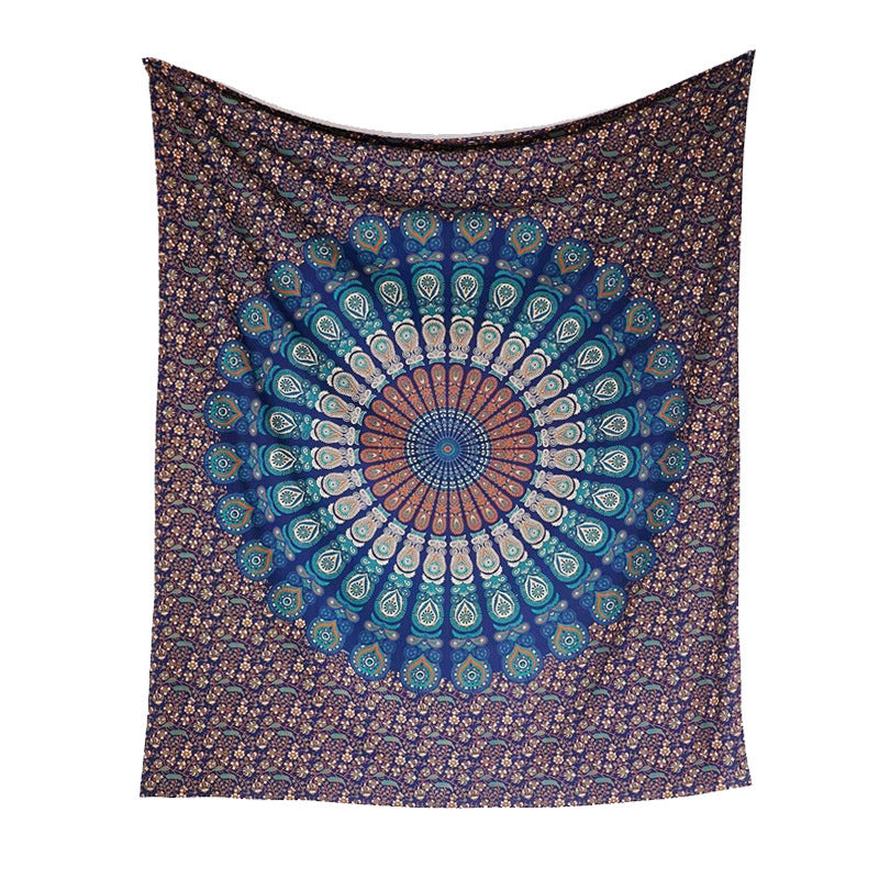 Indian Mandala Peacock Tapestry - Designrific