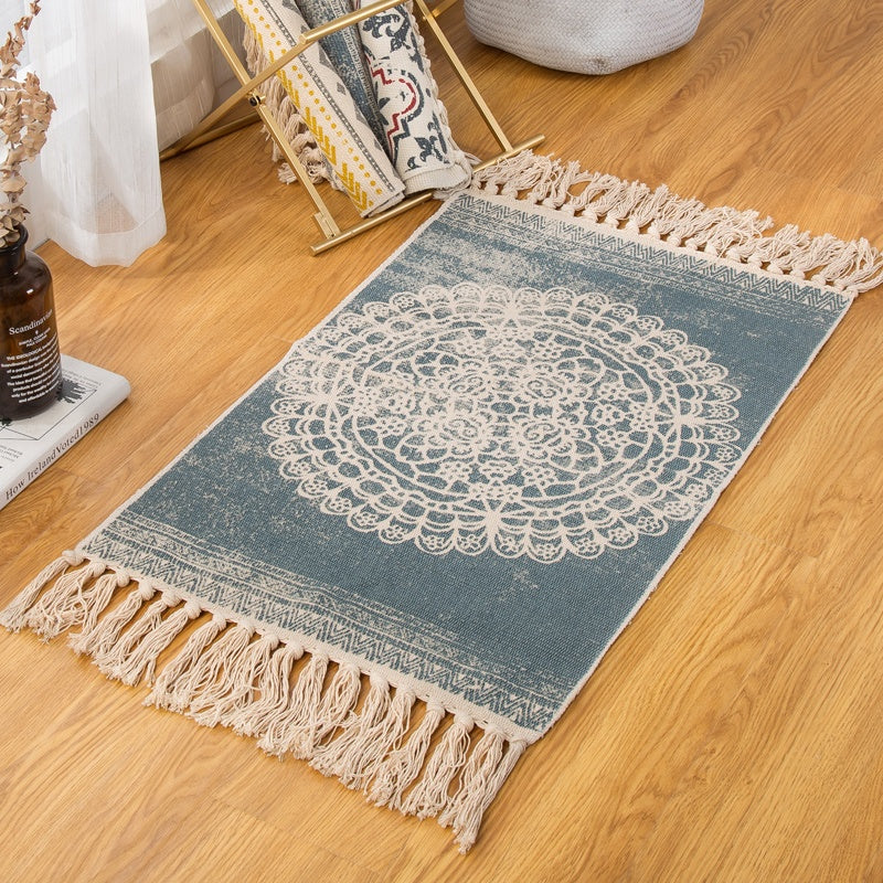 Cotton and linen hand-woven carpets - Designrific