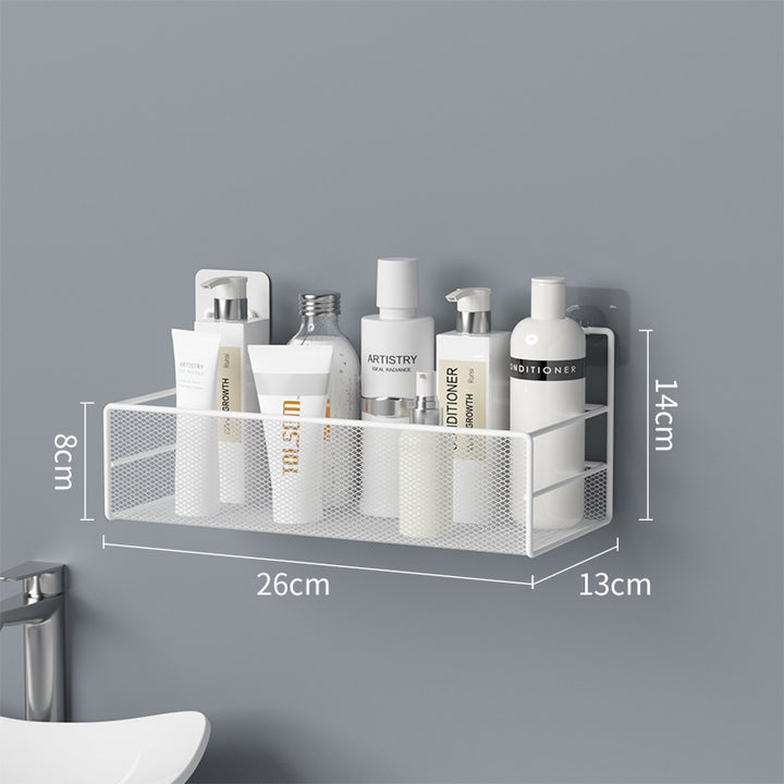 Wall-Mounted Bathroom Shelf No Drill Shower Organizer - Designrific