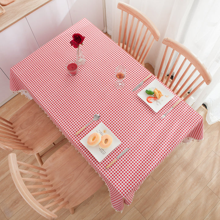 Fabric Cotton And Linen Small Round Table Cloth - Designrific