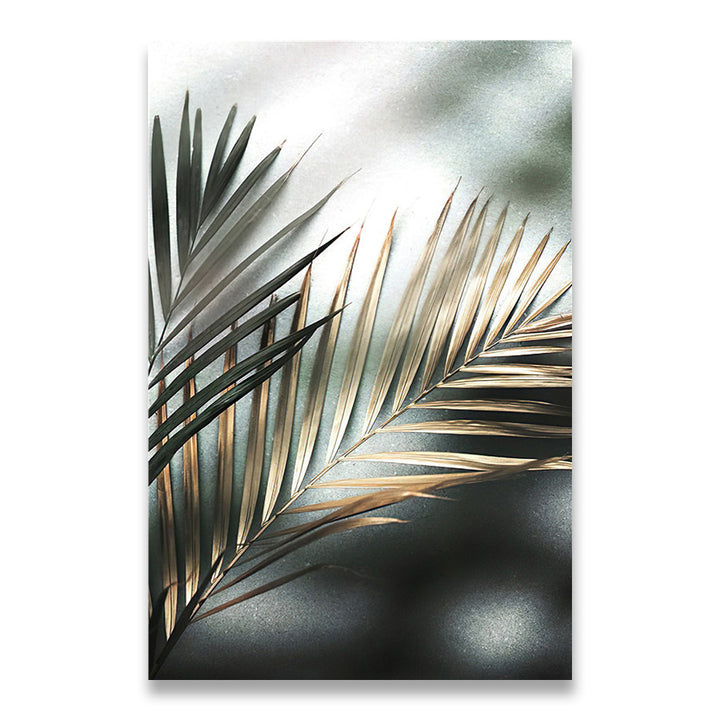 Golden Palm Botanical Canvas Painting Nordic Botanical Print Home Decor