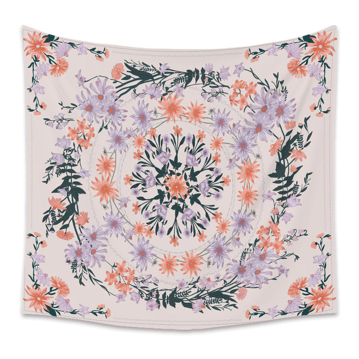 Bohemian Flower Mandala Ornamental Tapestry - Designrific