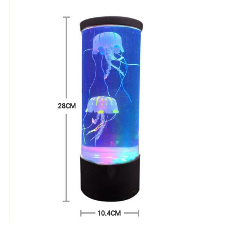 LED Jellyfish Aquarium Lamp Night Light USB Powered - Designrific