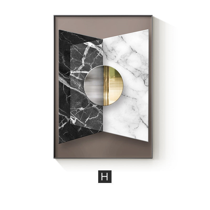 Abstract Geometric Canvas Home Decor Wall Poster - Designrific