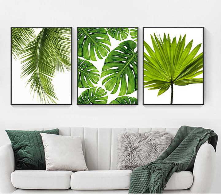 Home Decor Green Plant Canvas Painting