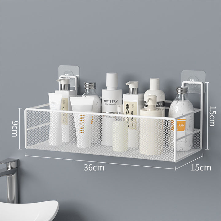 Wall-Mounted Bathroom Shelf No Drill Shower Organizer - Designrific