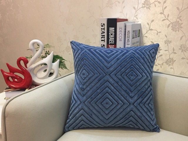 Home Decorative Sofa Throw Pillows Flannel Cushion Cover - Designrific