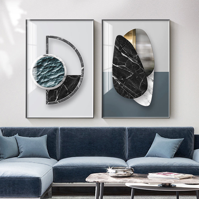 Abstract Geometric Canvas Home Decor Wall Poster - Designrific