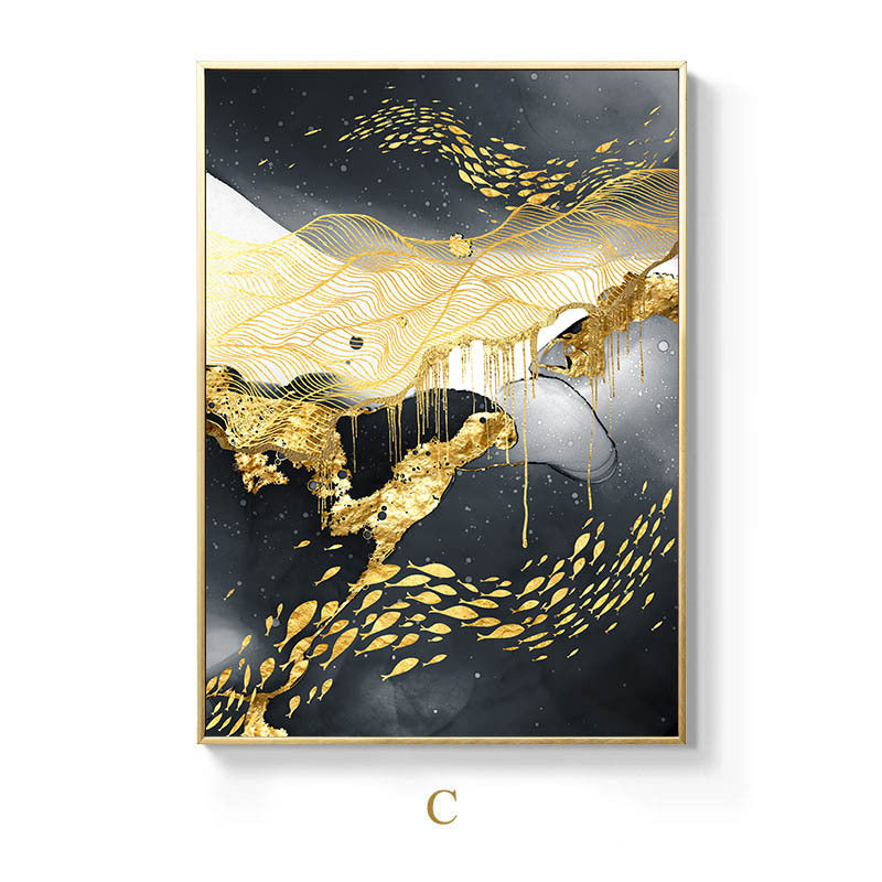 Golden Black And White Wall Art Posters And - Designrific