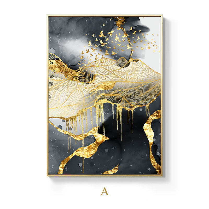 Golden Black And White Wall Art Posters And - Designrific