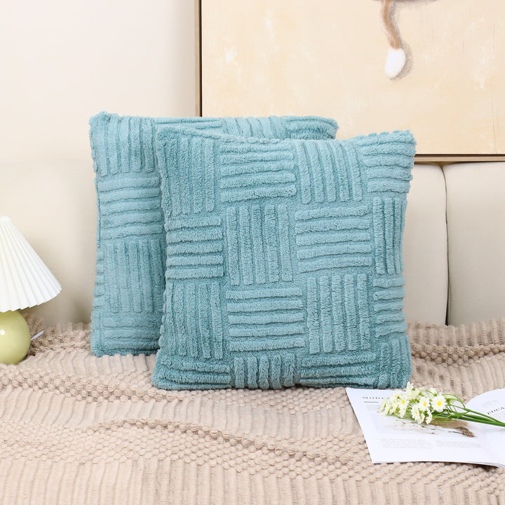 Pillow Cover Woven Plush Pillowcase Pillow Cover - Designrific