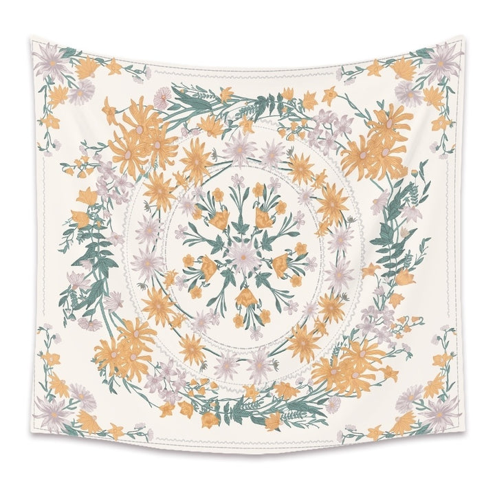 Bohemian Flower Mandala Ornamental Tapestry - Designrific