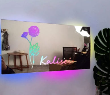 Personalized Name Mirror Light For Bedroom - Designrific