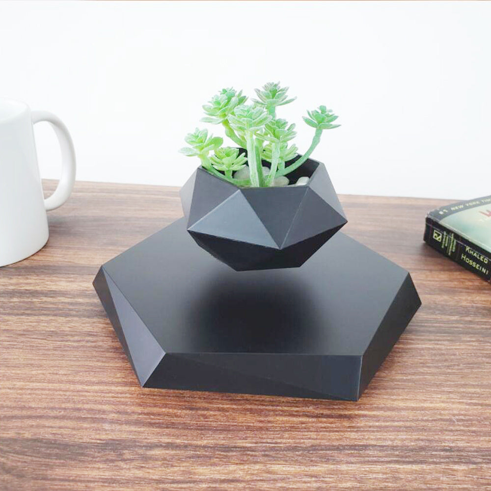 Floating Magnetic Levitating Flower Pot Air Plant - Designrific