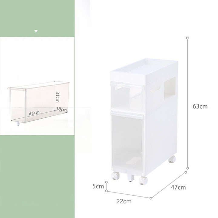 Bathroom Toilet Crevice Storage Cabinet Rack - Designrific