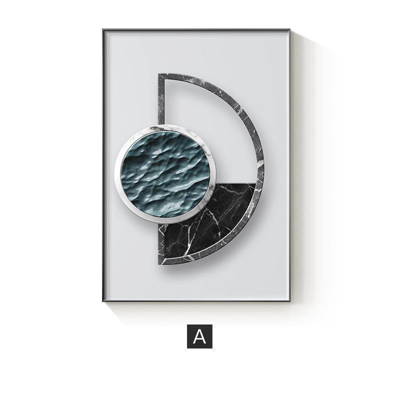 Abstract Geometric Canvas Home Decor Wall Poster - Designrific