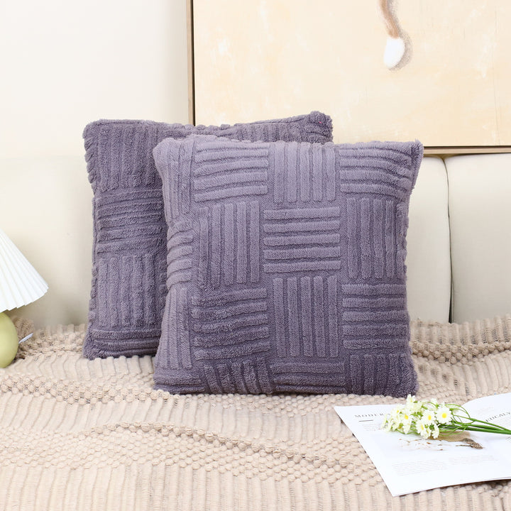 Pillow Cover Woven Plush Pillowcase Pillow Cover - Designrific