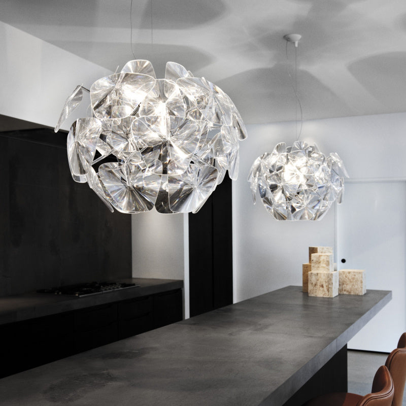 LED Acrylic Living Room Apple Chandelier - Designrific